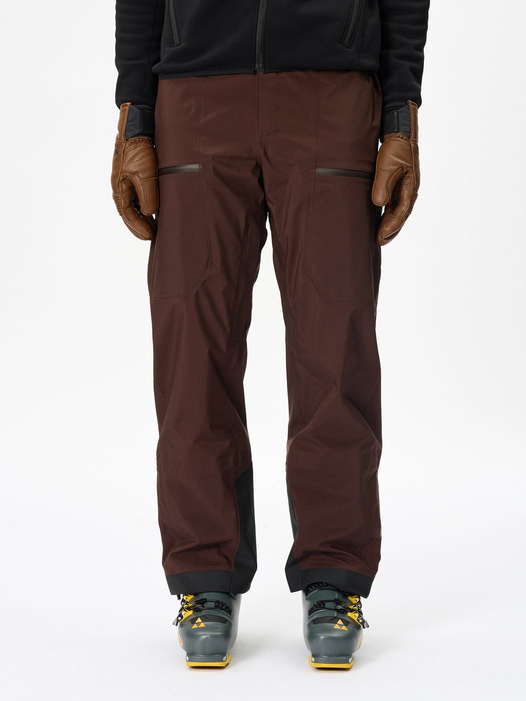 【未使用】GOLDWIN GORE-TEX PRO Side Zip Pants GOLDWIN - BLACK GORE-TEX WINDSTOPPER NYLON TROUSERS – LE