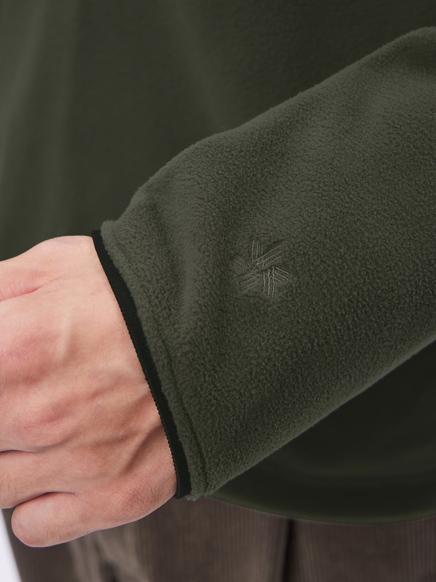 Polartec Micro Fleece Half Zip Pullover - Dark Olive