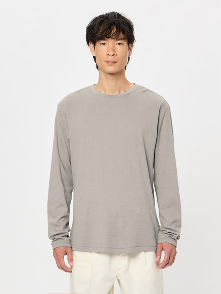 Cotton Covered Yarn Smooth L/S T-shirt