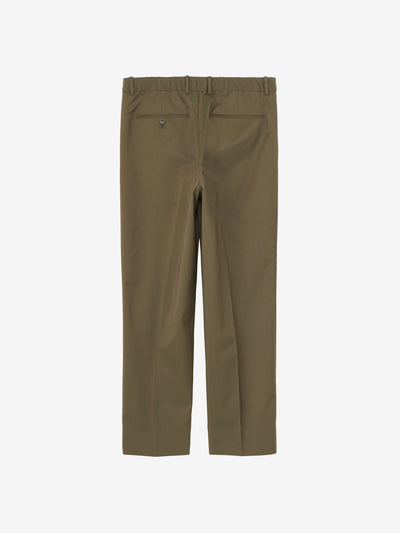 Wool Blend Twill One Tuck Pants