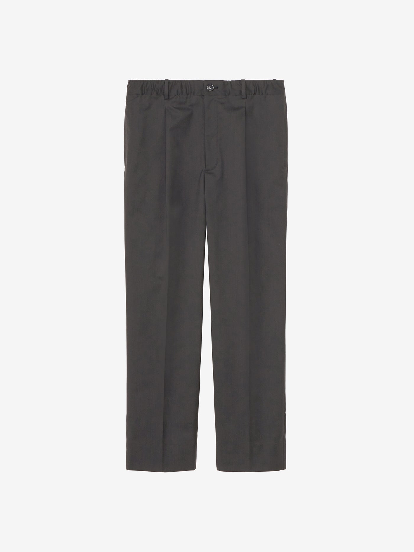 Wool Blend Twill One Tuck Pants