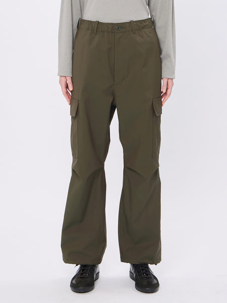 Wool Blend Twill Cargo Pants