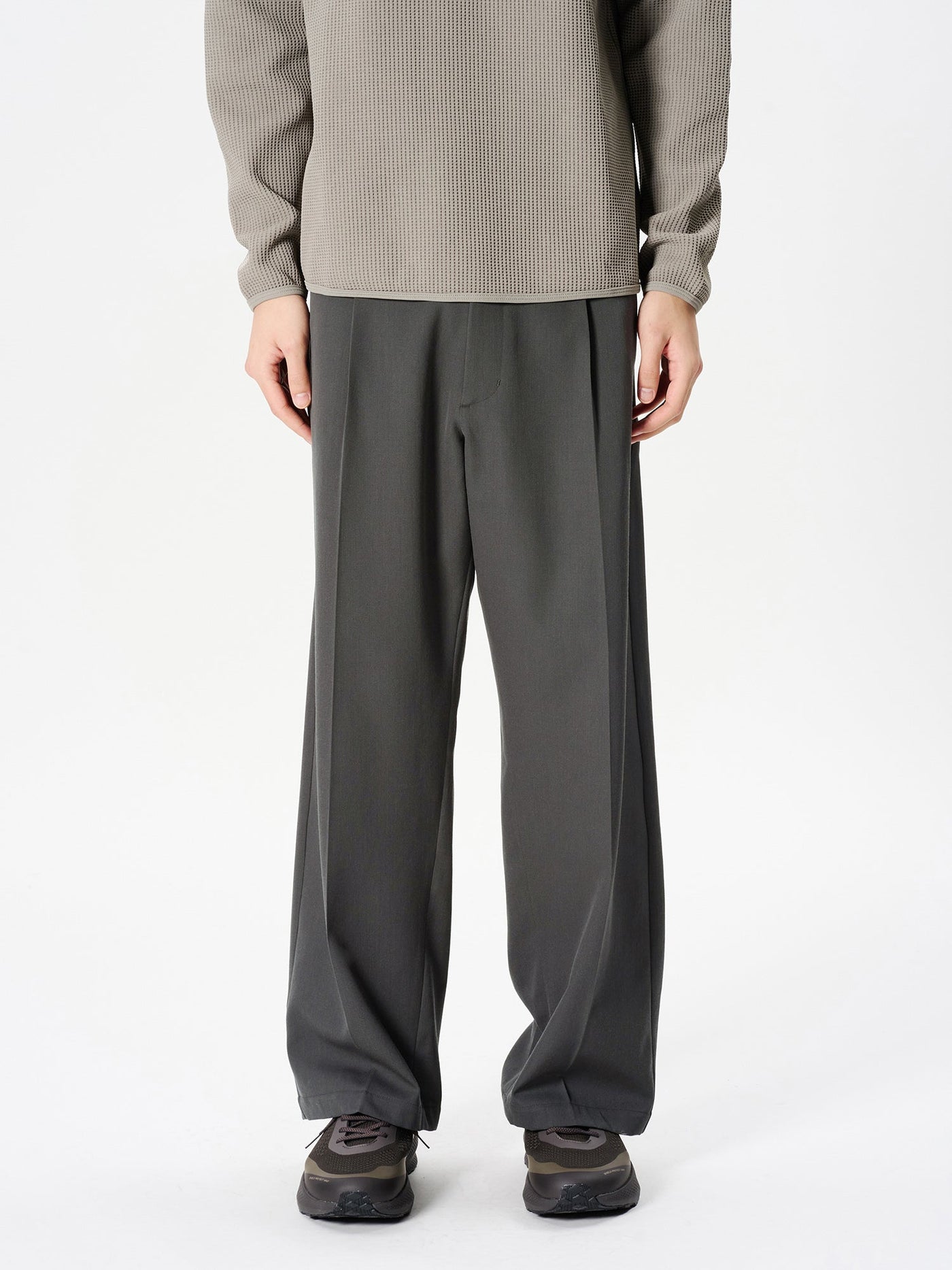 メンズウェア 8gshoot ONE TUCK WOOL BLEND PANTS One Tuck Straight Wool Pants – Goldwin America