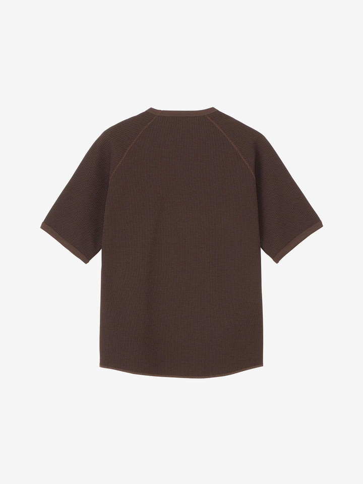 Goldwin WF-Quick Dry T-shirt グレー ダークグレー Goldwin - WF Light Waffle-Knit Delta Solotex T-Shirt - Gray