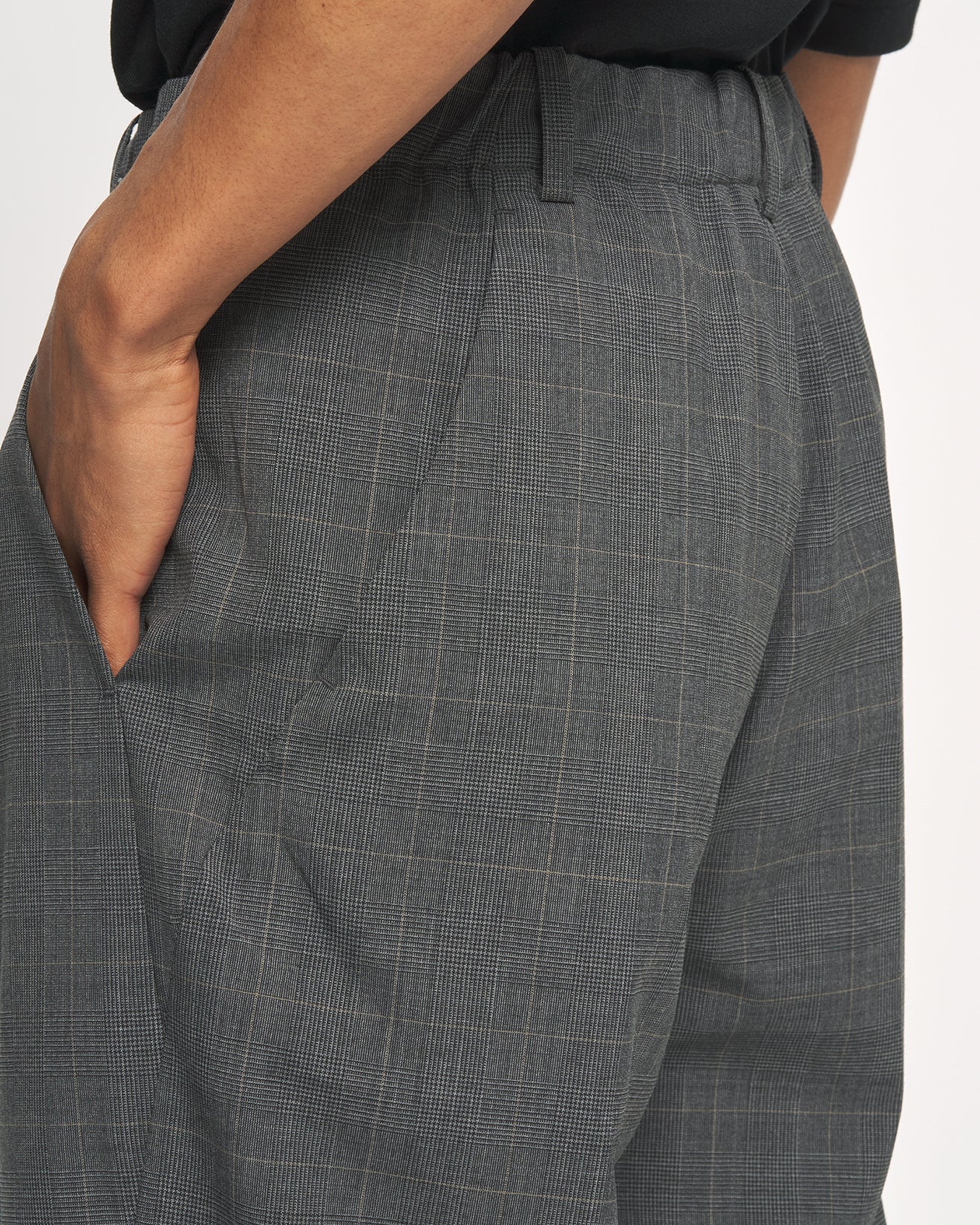 One Tuck Wool Check Pants – Goldwin America